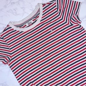 Tommy Hilfiger Red, White, and Blue Short Sleeve Dress